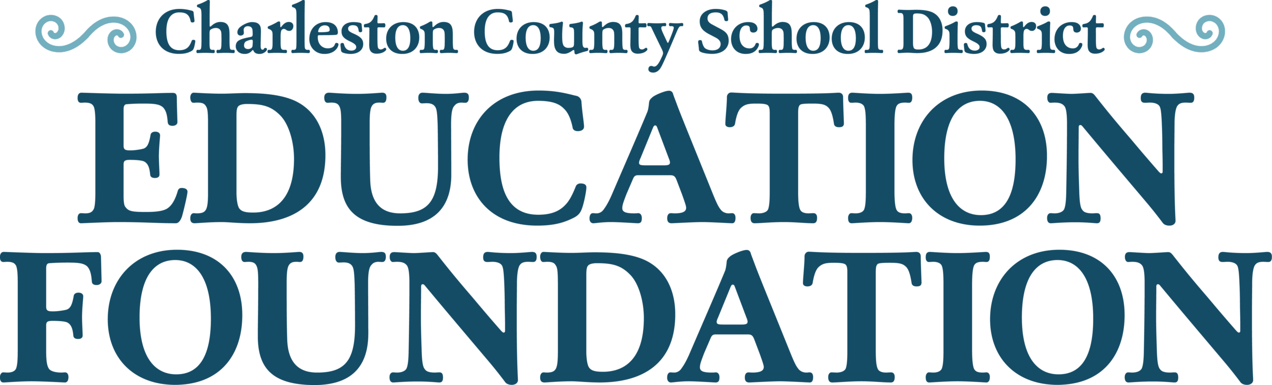 Charleston County School District Education Foundation Stacked Text Logo